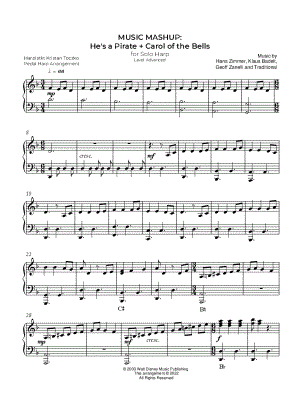 Music Mashup: He's a Pirate + Carol of the Bells [advanced]