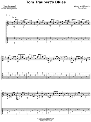 Tom Traubert's Blues