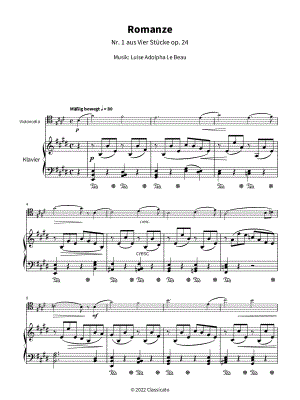 Romanze - Cello & Piano