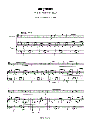 Wiegenlied - Cello & Piano