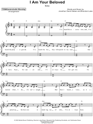 I Am Your Beloved [easy]