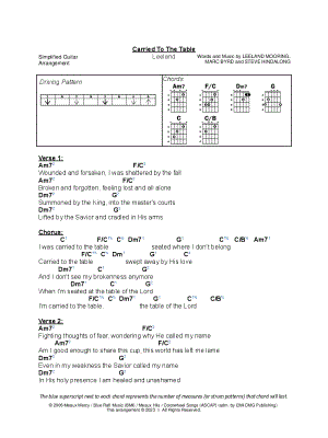 Carried to the Table