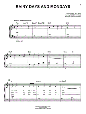 Rainy Days and Mondays