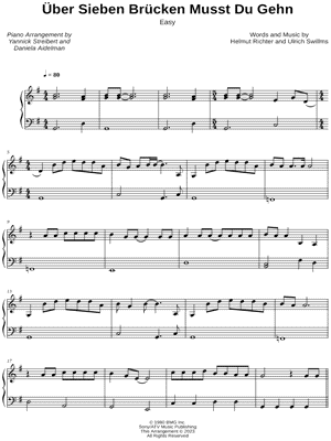 Über sieben Brücken musst du gehn [easy]