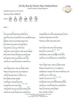 All My Rowdy Friends (Have Settled Down)