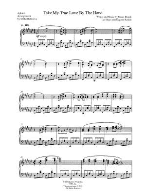 Take My True Love By the Hand