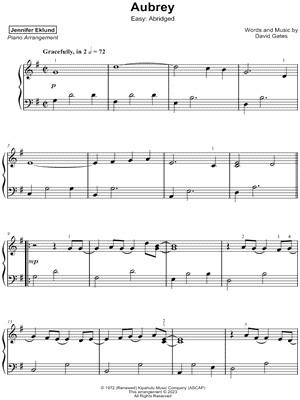 Aubrey [easy - abridged]