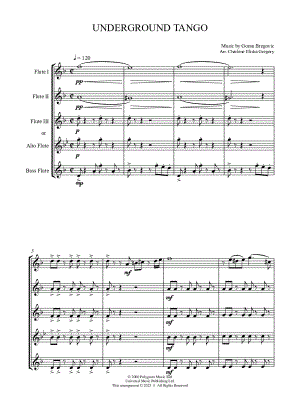 Underground Tango - Flute Quartet