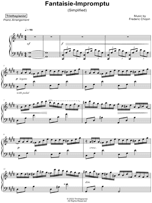 Fantaisie - Impromptu, Op. 66 [simplified]