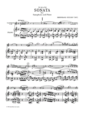 Sonata - Alto Saxophone & Piano