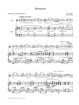 Romance, WoO II/10 - Viola & Piano