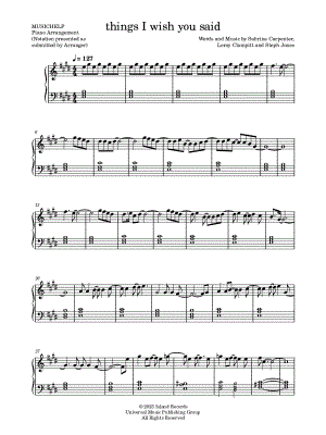 things I wish you said