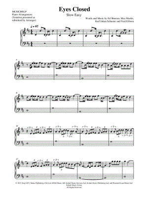 Eyes Closed [slow easy]