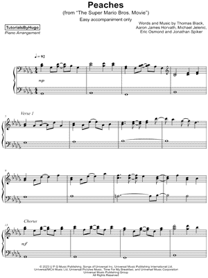 Peaches [easy - accompaniment only]