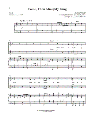 Come, Thou Almighty King [vocal duet]