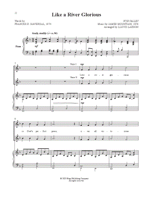 Like a River Glorious [vocal duet]