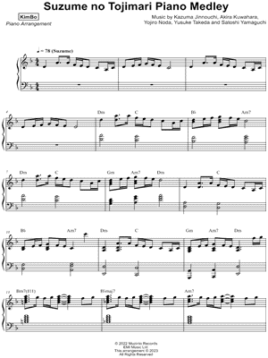 Suzume no Tojimari Piano Medley