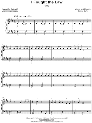 I Fought the Law [easy]