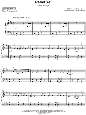 Rebel Yell [easy - abridged]