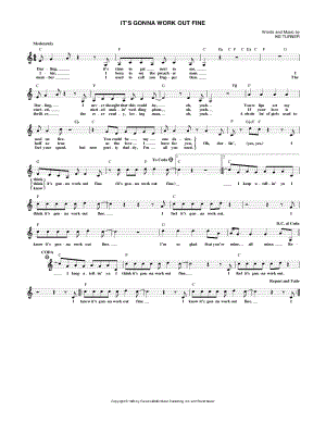 It's Gonna Work Out Fine