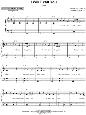 I Will Exalt You [easy]
