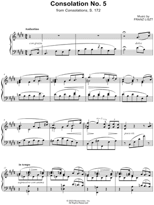 Consolation No. 5, S. 172