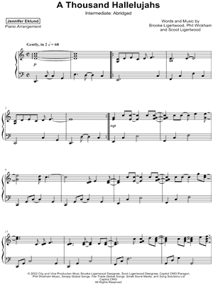 A Thousand Hallelujahs [intermediate - abridged]