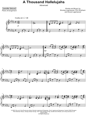 A Thousand Hallelujahs [advanced]