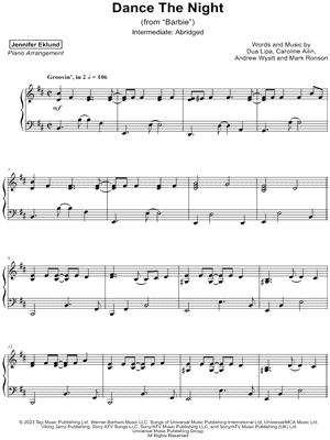 Dance the Night [intermediate - abridged]