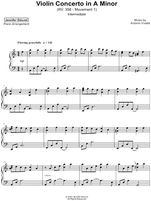 Violin Concerto in A Minor [intermediate]