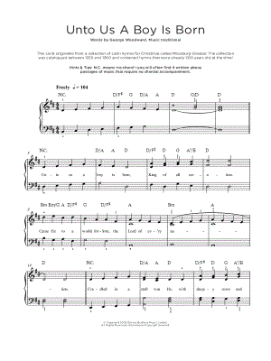 Unto Us a Boy Is Born