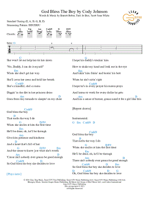 God Bless the Boy (Cori's Song)