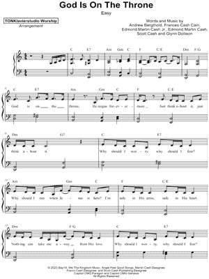 God Is On The Throne [easy]