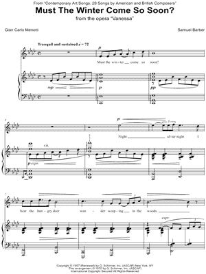 Must the Winter Come So Soon?