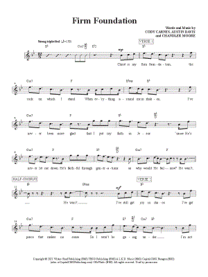 Firm Foundation (He Won't)