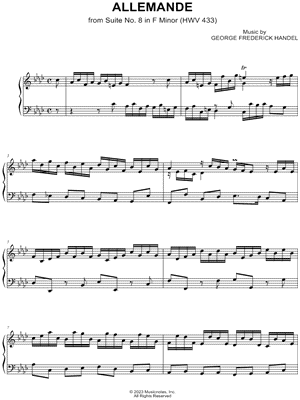 Suite No. 8 in F Minor, HWV 433: III. Allemande