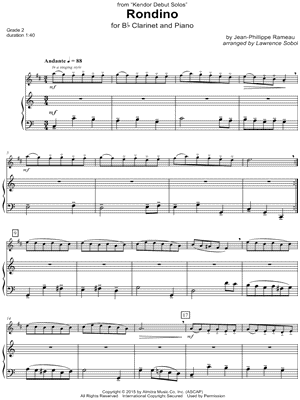 Rondino - Clarinet & Piano