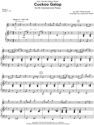 Cuckoo Galop - Clarinet & Piano