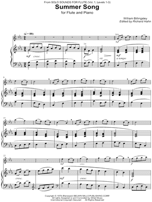 Summer Song - Flute & Piano