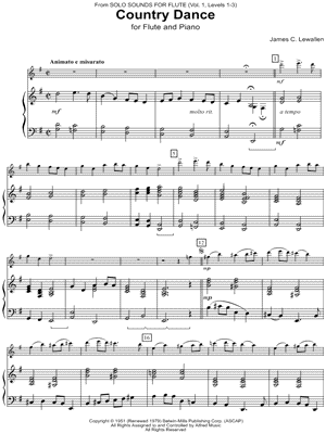 Country Dance - Flute & Piano