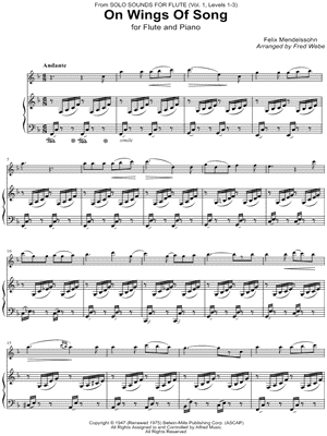 On Wings of Song - Flute & Piano