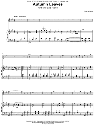 Autumn Leaves - Flute & Piano