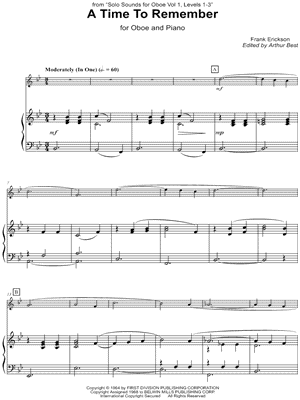 A Time to Remember - Oboe & Piano