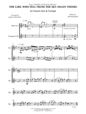 The Girl Who Fell from the Sky - French Horn & Trumpet