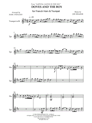 Doves and the Boy - French Horn & Trumpet