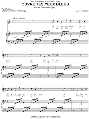 Ouvre Tes Yeux Bleus