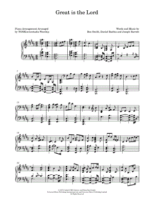 Great Is the Lord [hard]