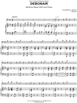 Debonair - Baritone Horn & Piano