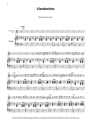 Clandestino - Trumpet & Piano