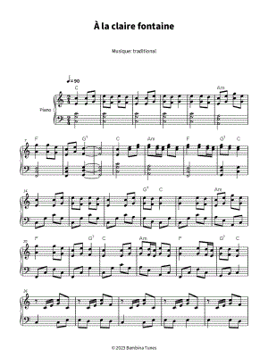 A La Claire Fontaine